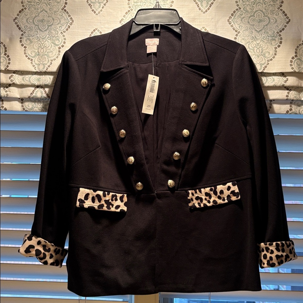 Chico's Black Textured Blazer